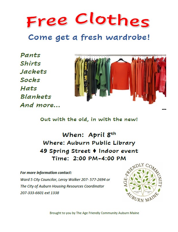 Clothing Donation Drive Auburn Public Library